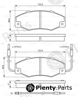 Bosch 0986460953 — Brake Pad Set, disc brake