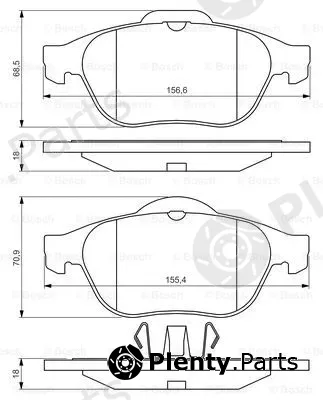 Bosch 0986424616 — Brake Pad Set, disc brake