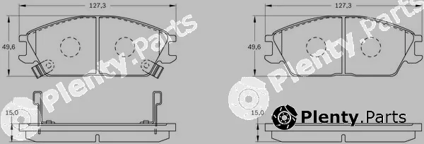 Bosch 0986BB0092 — Brake Pad Set, disc brake
