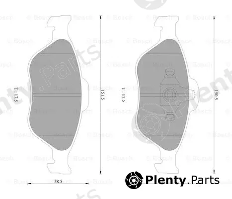 Bosch 0986AB2779 — Brake Pad Set, disc brake