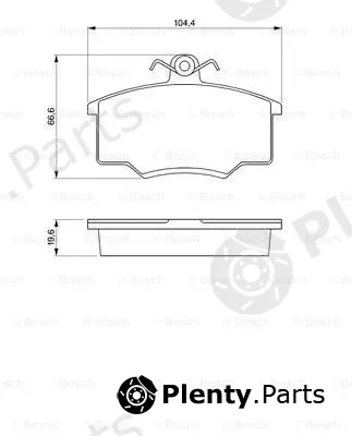 Bosch 0986465744 — Brake Pad Set, disc brake