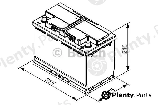 Bosch 0092T30320 — Starter Battery T3