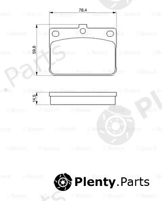 Bosch 0986467031 — Brake Pad Set, disc brake