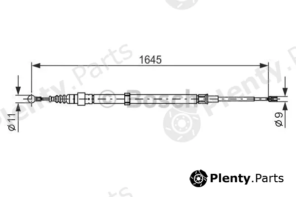 Bosch 1987482191 — Cable Pull, parking brake