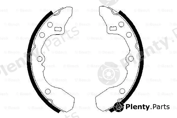 Bosch 0986487282 — Brake Shoe Set