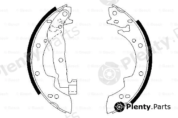 Bosch 0986487076 — Brake Shoe Set