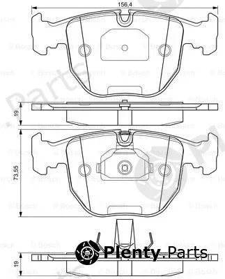 Bosch 0986424584 — Brake Pad Set, disc brake