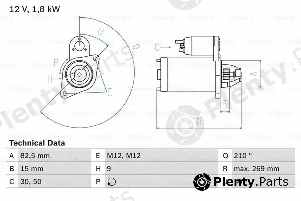 Bosch 0986016240 — Starter