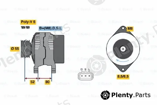 Bosch 0986045731 — Alternator