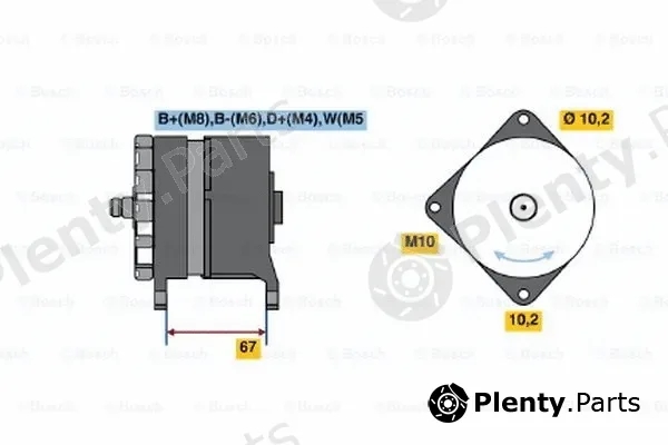Bosch 0120468132 — Alternator