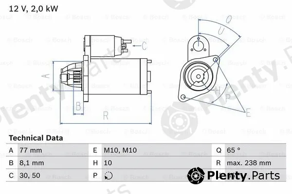 Bosch 0986023340 — Starter