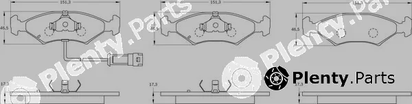 Bosch 0986BB0002 — Brake Pad Set, disc brake