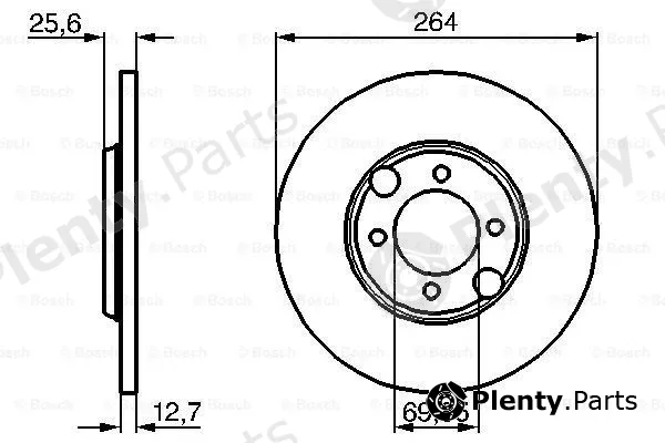 Bosch 0986478689 — Brake Disc