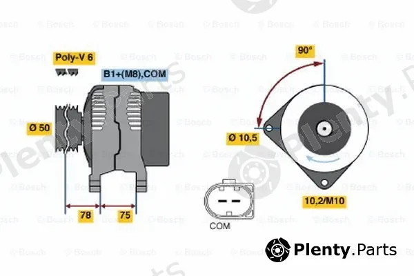 Bosch 0124525026 — Alternator