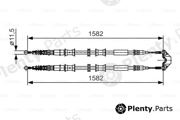 Bosch 1987482138 — Cable Pull, parking brake