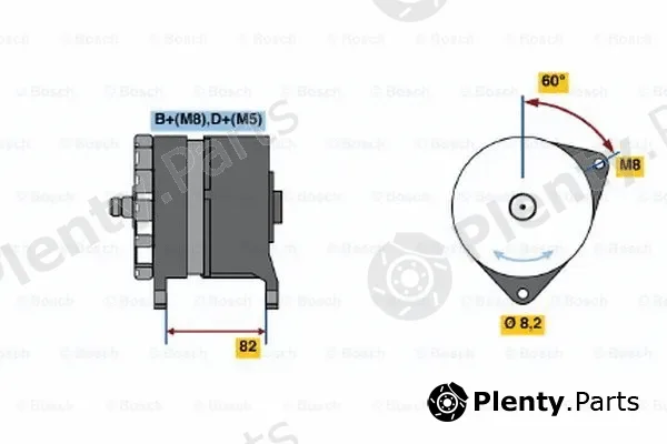 Bosch 0120469559 — Alternator