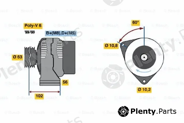 Bosch 0986039941 — Alternator
