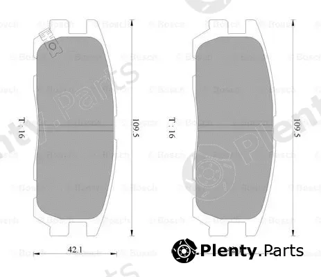 Bosch 0986AB2235 — Brake Pad Set, disc brake