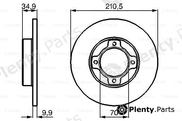 Bosch 0986478755 — Brake Disc