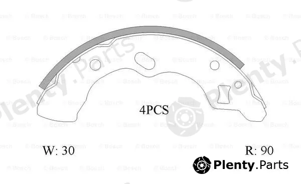 Bosch 0986AB1513 — Brake Shoe Set