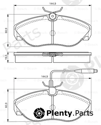 Bosch 0986495056 — Brake Pad Set, disc brake