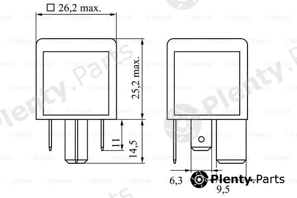 Bosch 0986332002 — Relay, main current