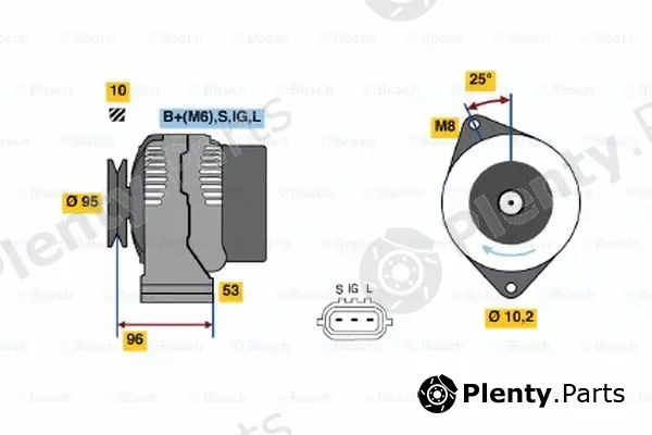 Bosch 0986045871 — Alternator