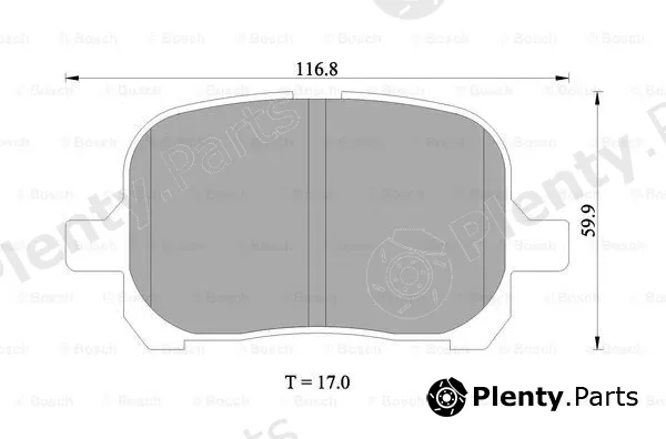 Bosch 0986505001 — Brake Pad Set, disc brake