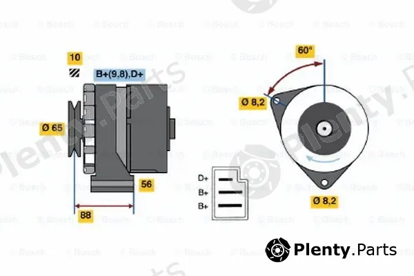 Bosch 0986030580 — Alternator