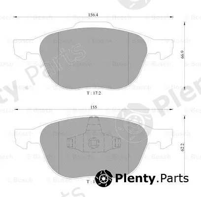 Bosch 0986AB9231 — Brake Pad Set, disc brake