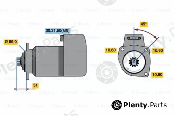 Bosch 0001416028 — Starter