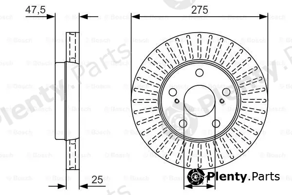 Bosch 0986479U79 — Brake Disc