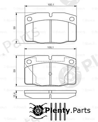 Bosch 0986469390 — Brake Pad Set, disc brake