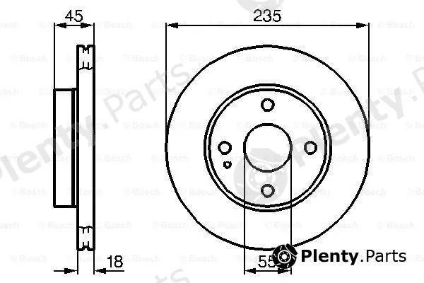 Bosch 0986478241 — Brake Disc
