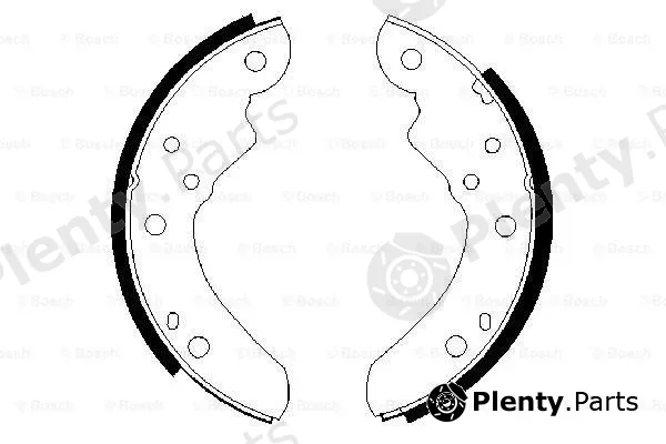 Bosch 0986487340 — Brake Shoe Set