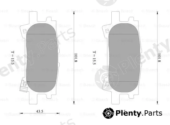 Bosch 0986AB2260 — Brake Pad Set, disc brake