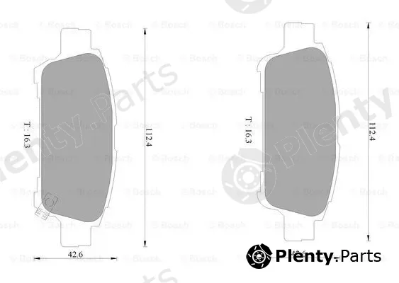 Bosch 0986AB1400 — Brake Pad Set, disc brake