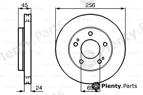 Bosch 0986478708 — Brake Disc