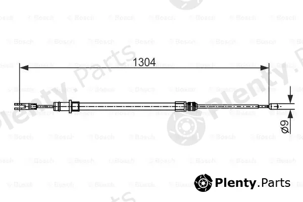 Bosch 1987482431 — Cable Pull, parking brake