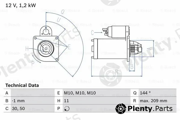 Bosch 0986021671 — Starter