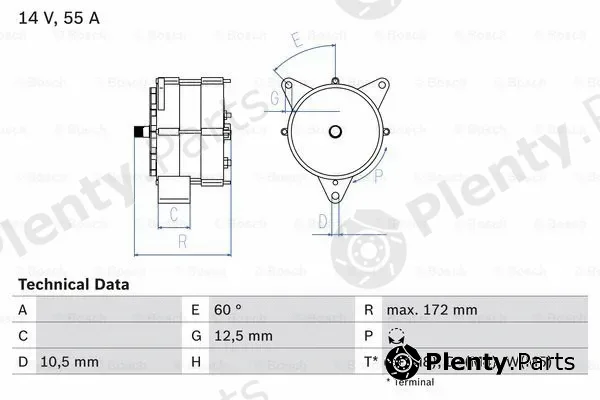 Bosch 0986034260 — Alternator