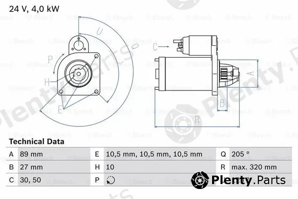 Bosch 0986021190 — Starter