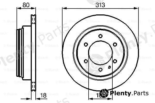 Bosch 0986478496 — Brake Disc