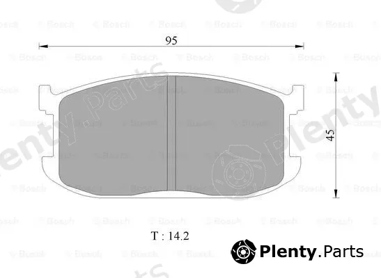 Bosch 0986505327 — Brake Pad Set, disc brake