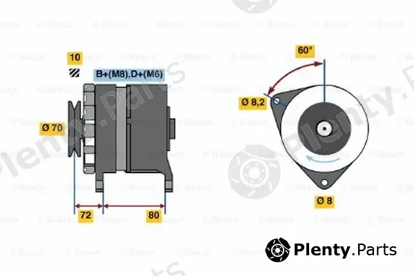 Bosch 0120469914 — Alternator