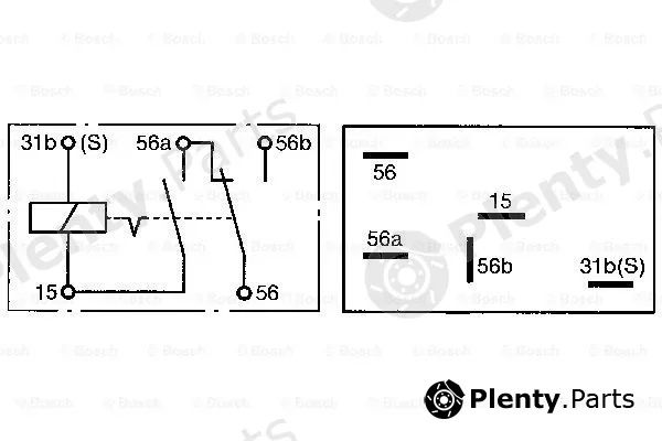 BOSCH 0332515009 — Relay, spotlight