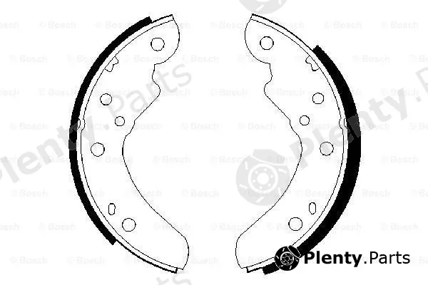 Bosch 0986487420 — Brake Shoe Set
