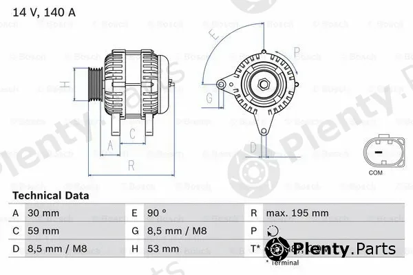 Bosch 0986083790 — Alternator