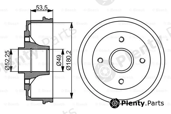 Bosch 0986477061 — Brake Drum