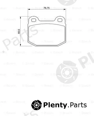 Bosch 0986424742 — Brake Pad Set, disc brake